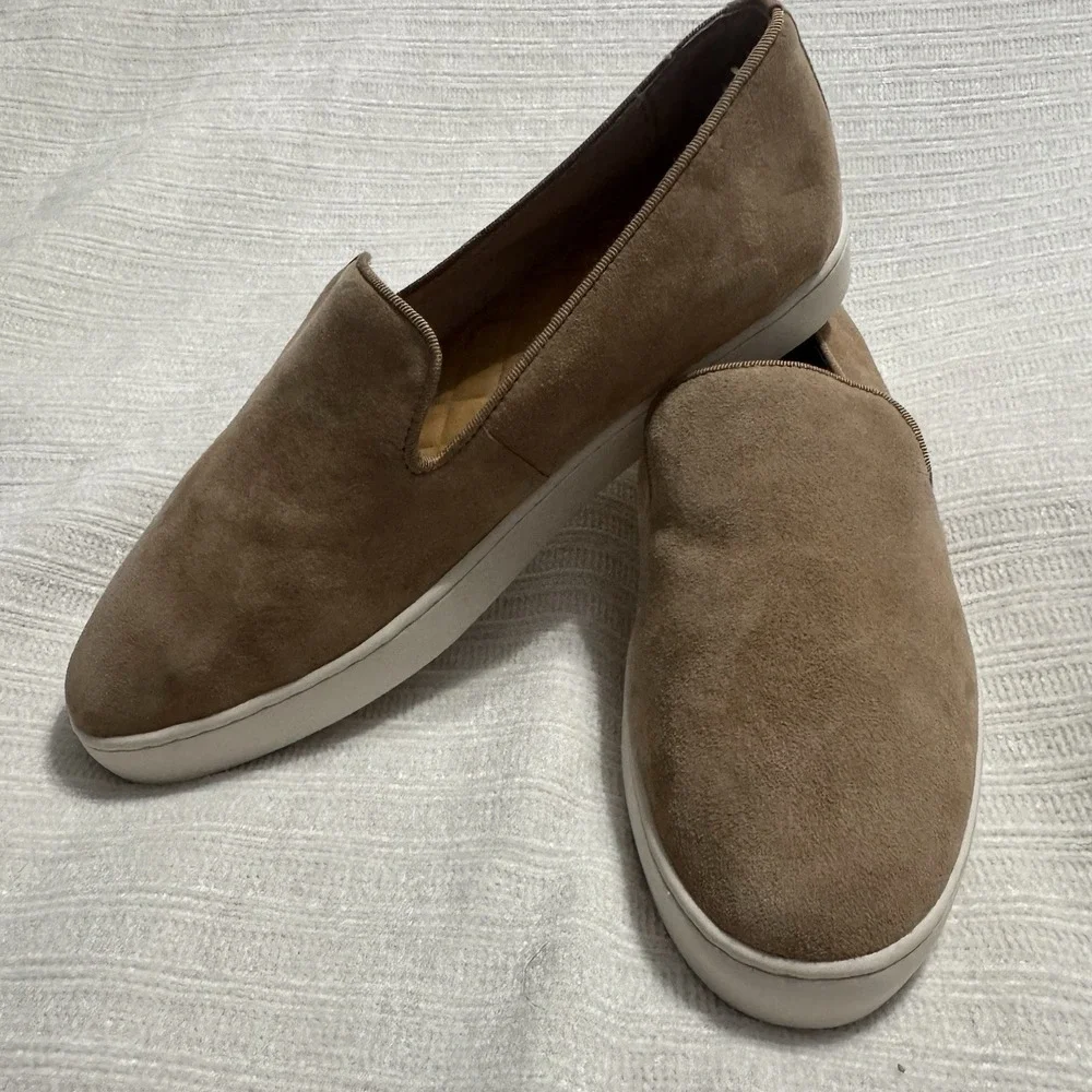 Birdies The Starling Suede Loafers Womens Beige Taupe Comfort Flats